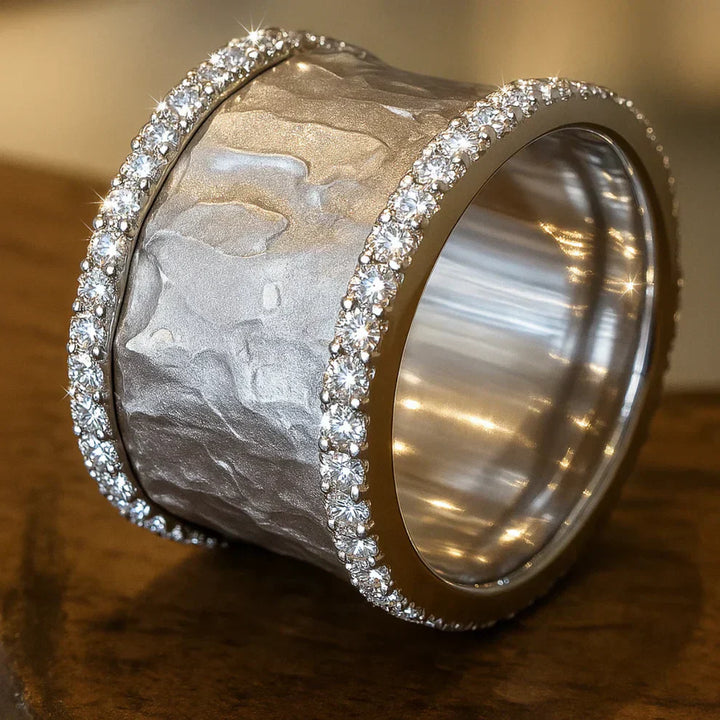 Celia – Sculpted Silver Statement Ring