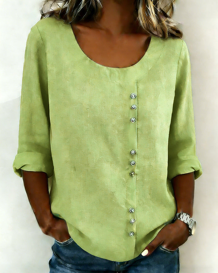 Lauren | Long-Sleeve Crew Neck Top