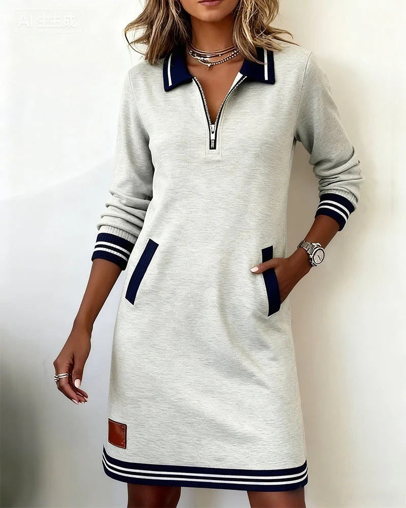 Abigail | Women's Long Sleeve Cotton Midi Dress, Flattering Summer Dress for Holidays and Everyday Wear, Flattering Summer Dress for Holidays and Everyday Wear - image 16