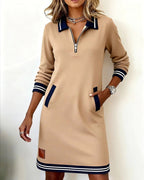 Abigail | Women's Long Sleeve Cotton Midi Dress, Flattering Summer Dress for Holidays and Everyday Wear, Flattering Summer Dress for Holidays and Everyday Wear - image 18