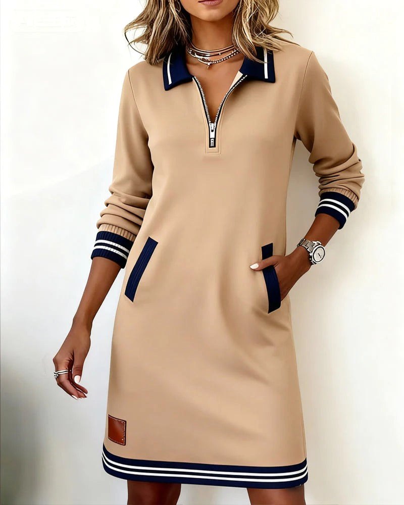 Abigail | Women's Long Sleeve Cotton Midi Dress, Flattering Summer Dress for Holidays and Everyday Wear, Flattering Summer Dress for Holidays and Everyday Wear - image 18