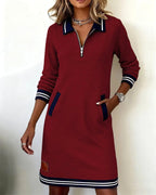 Abigail | Women's Long Sleeve Cotton Midi Dress, Flattering Summer Dress for Holidays and Everyday Wear, Flattering Summer Dress for Holidays and Everyday Wear - image 21