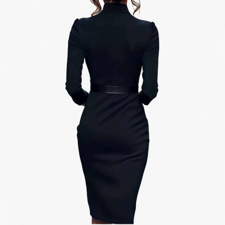 Abilene | Women's Elegant Belted Midi Dress - image 8