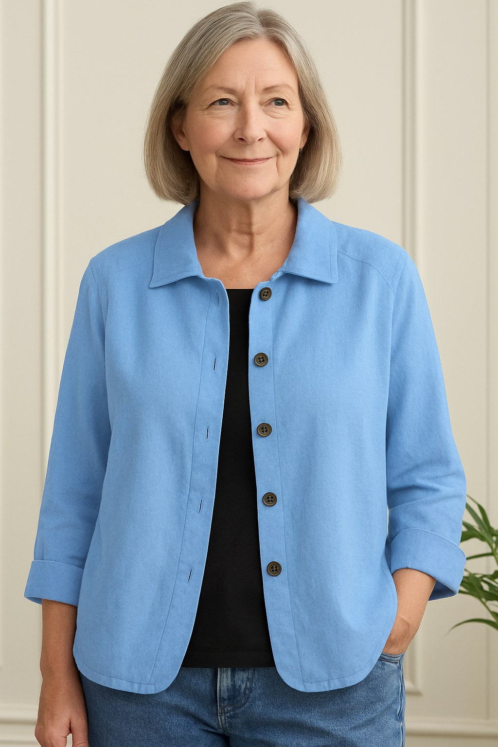 Addison | Women's Classic Lightweight Shirt Cardigan, Lightweight Summer Top for Holidays and Casual Wear, Lightweight Summer Top for Holidays and Casual Wear - image 1
