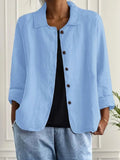 Addison | Women's Classic Lightweight Shirt Cardigan, Lightweight Summer Top for Holidays and Casual Wear, Lightweight Summer Top for Holidays and Casual Wear - image 3