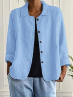 Addison | Women's Classic Lightweight Shirt Cardigan, Lightweight Summer Top for Holidays and Casual Wear, Lightweight Summer Top for Holidays and Casual Wear - image 3
