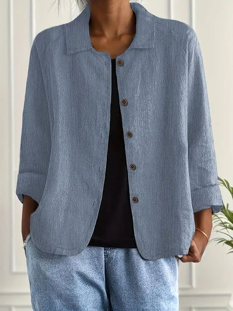 Addison | Women's Classic Lightweight Shirt Cardigan, Lightweight Summer Top for Holidays and Casual Wear, Lightweight Summer Top for Holidays and Casual Wear - image 6