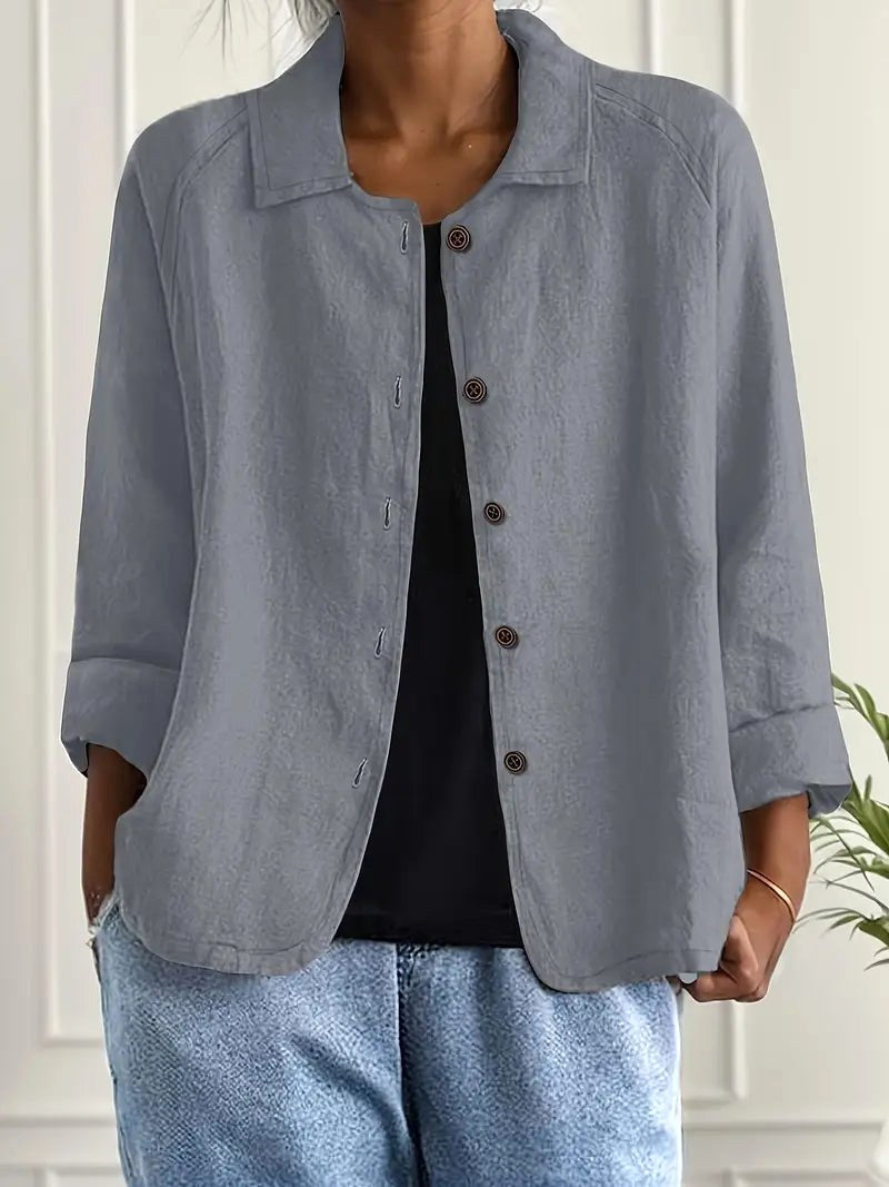 Addison | Women's Classic Lightweight Shirt Cardigan, Lightweight Summer Top for Holidays and Casual Wear, Lightweight Summer Top for Holidays and Casual Wear - image 9