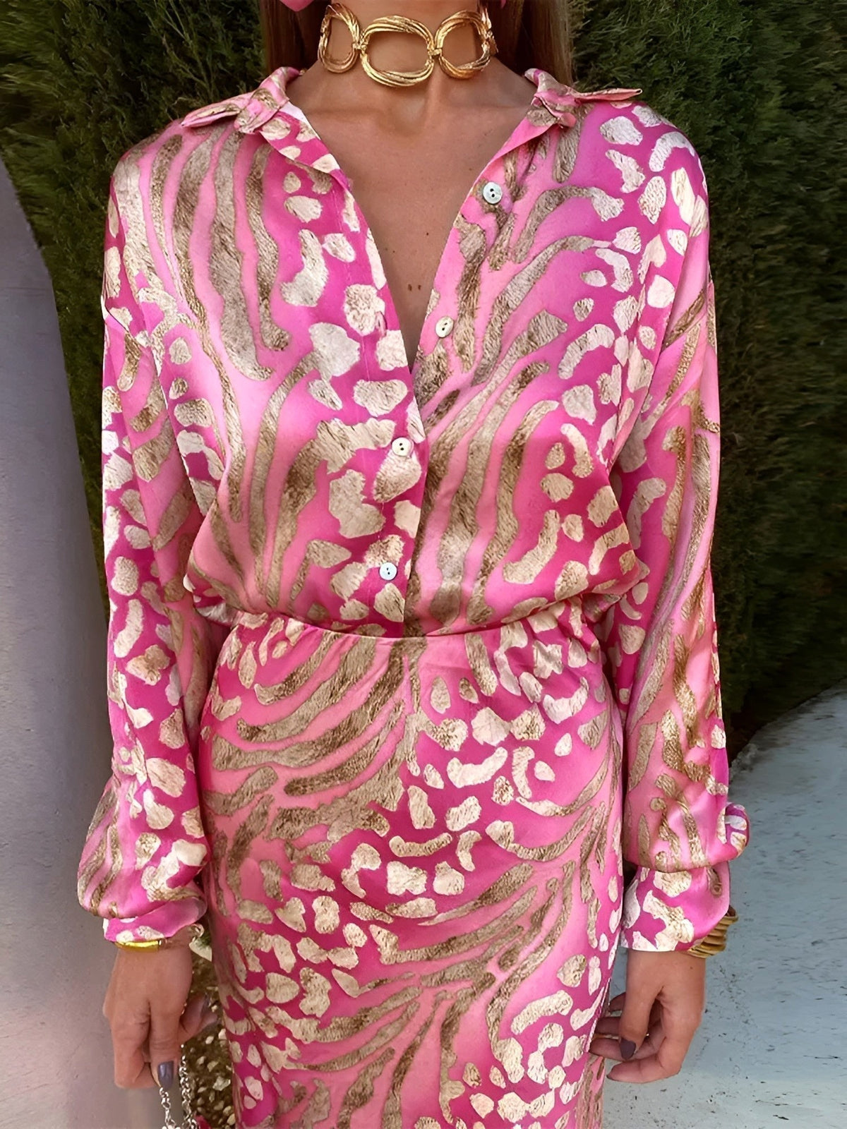Addison | Women's Floral V-Neck Midi Dress, Lightweight Summer Dress for Holidays and Resort Wear, Lightweight Summer Dress for Holidays and Resort Wear - image 3
