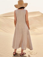 Alannah | Women's Lightweight Cotton Dress with Pockets, Relaxed Everyday Dress | The Shrader Sisters