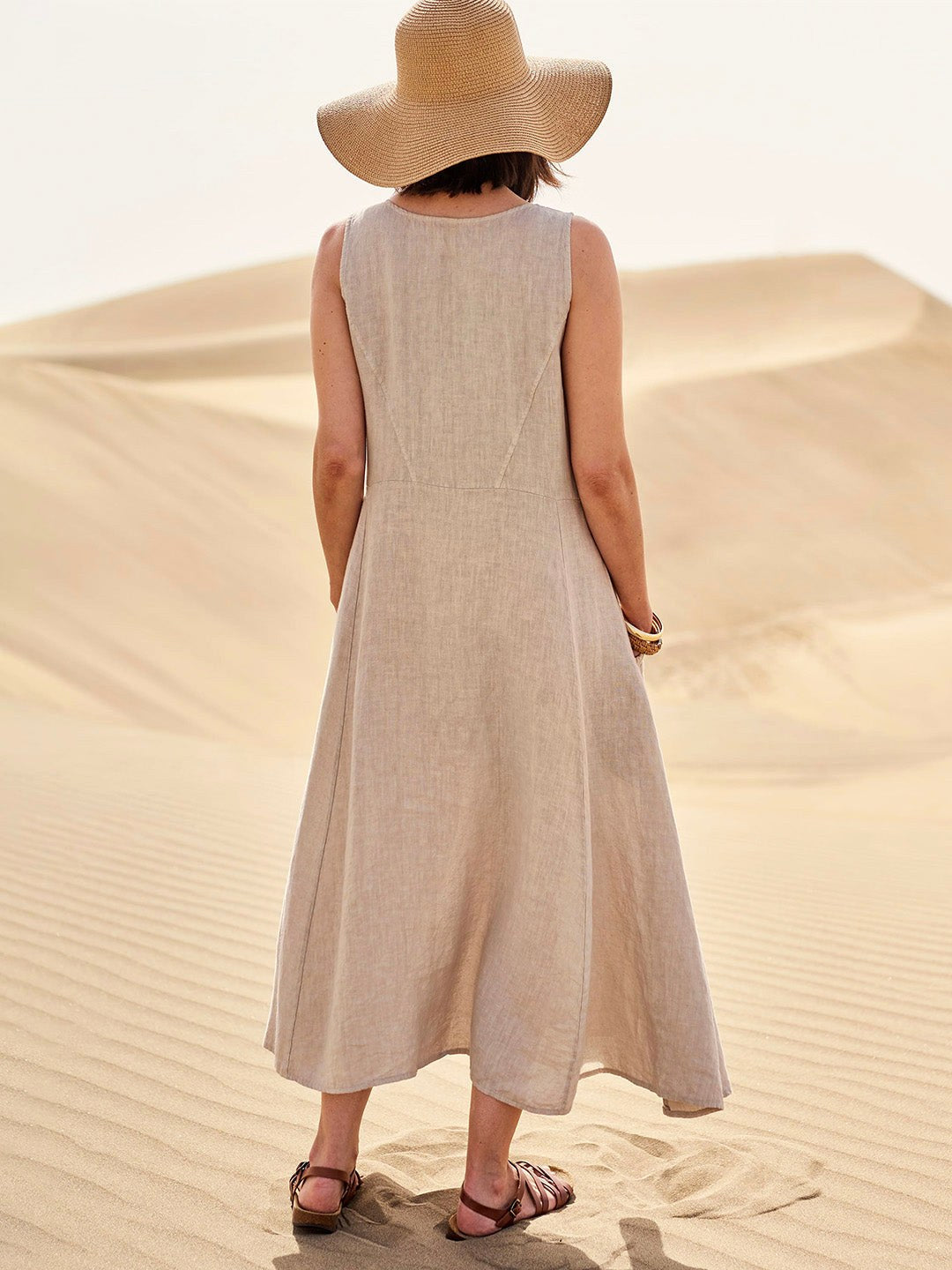 Alannah | Women's Lightweight Cotton Dress with Pockets, Relaxed Everyday Dress | The Shrader Sisters