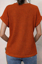 Amanda | Women's Round Neck Short Sleeve Blouse with Lace Trim, Lightweight Summer Top for Holidays and Casual Wear, Lightweight Summer Top for Holidays and Casual Wear - image 10