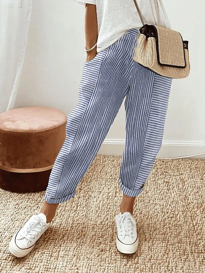 Amy | Women's Lightweight Wide-Leg Trousers - image 2