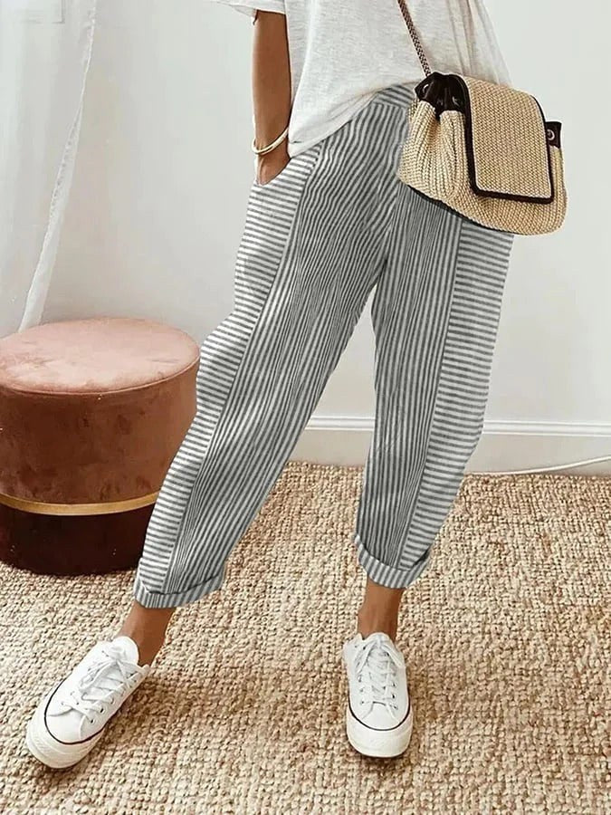 Amy | Women's Lightweight Wide-Leg Trousers - image 4