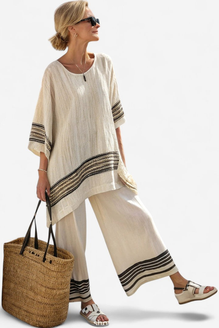 Anastasia | Women's Oversized Loungewear Two-Piece Set - Black