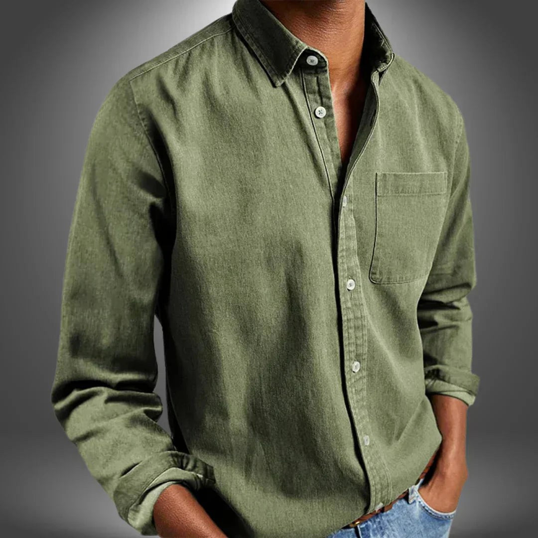 Angus | Men's Breathable Shirt, Regular Fit Everyday Shirt | The Shrader Sisters