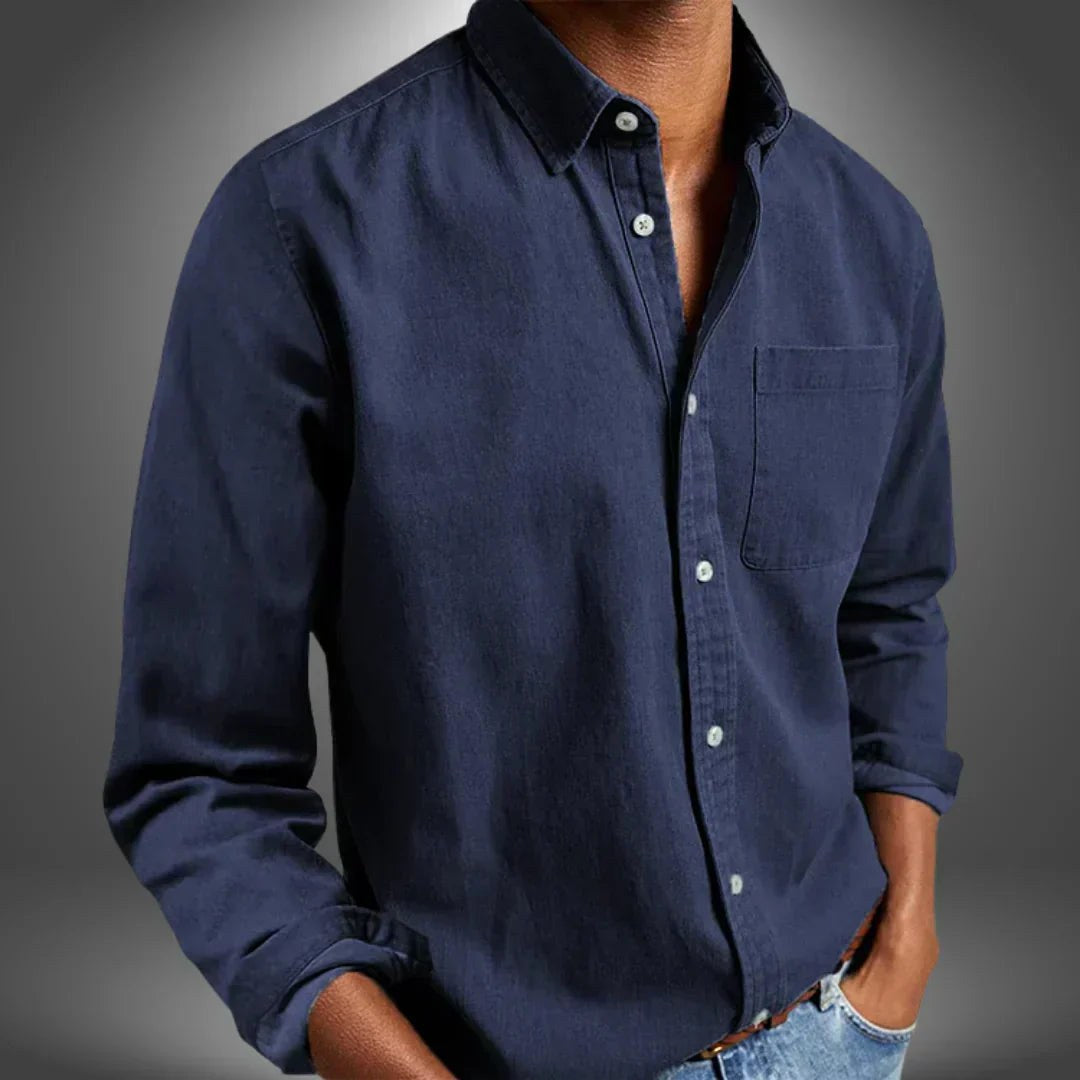 Angus | Men's Breathable Shirt, Regular Fit Everyday Shirt | The Shrader Sisters