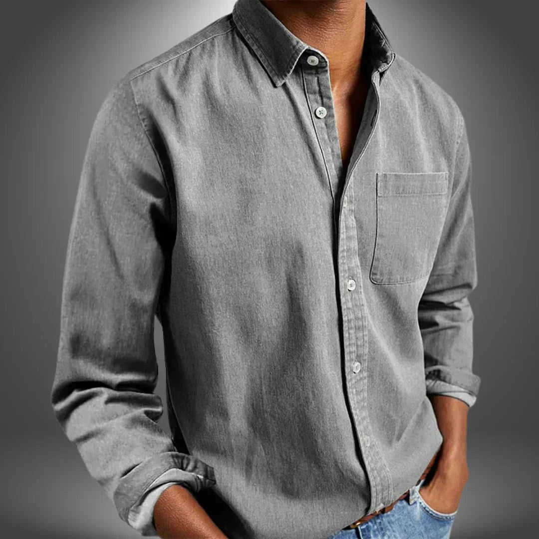 Angus | Men's Breathable Shirt, Regular Fit Everyday Shirt | The Shrader Sisters