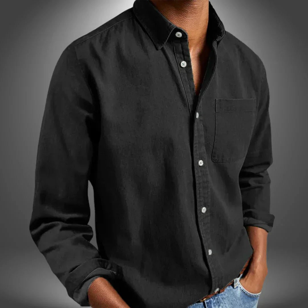 Angus | Men's Breathable Shirt, Regular Fit Everyday Shirt | The Shrader Sisters