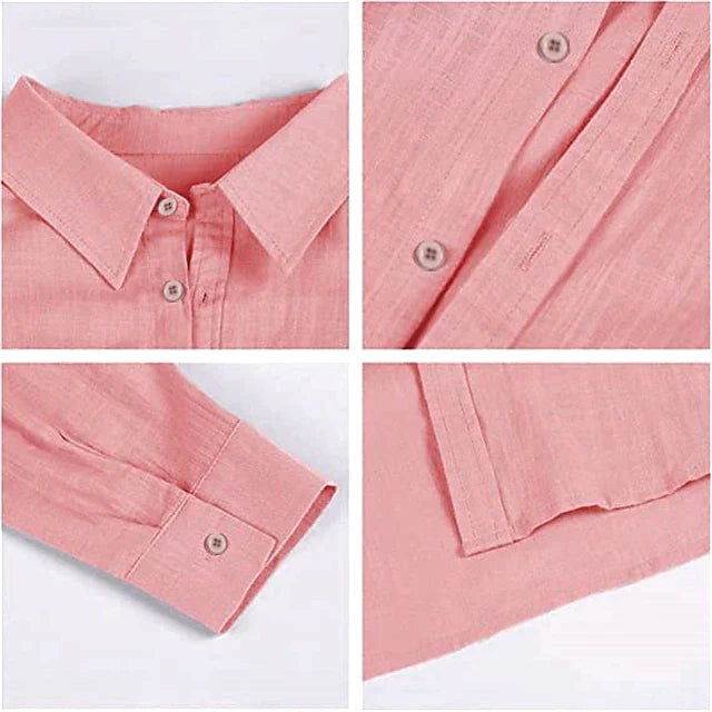 Angus | Men's Cotton Linen Shirt, Button-Down Collar Shirt | The Shrader Sisters