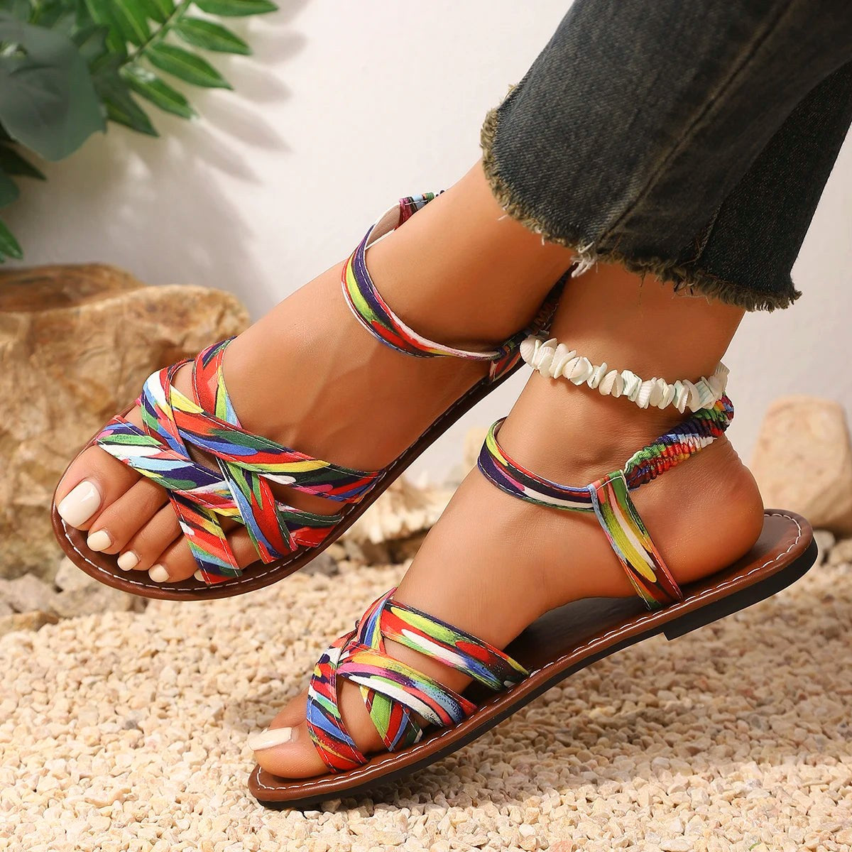 April | Women's Handmade Lightweight Sandals, Summer Everyday Sandals | The Shrader Sisters