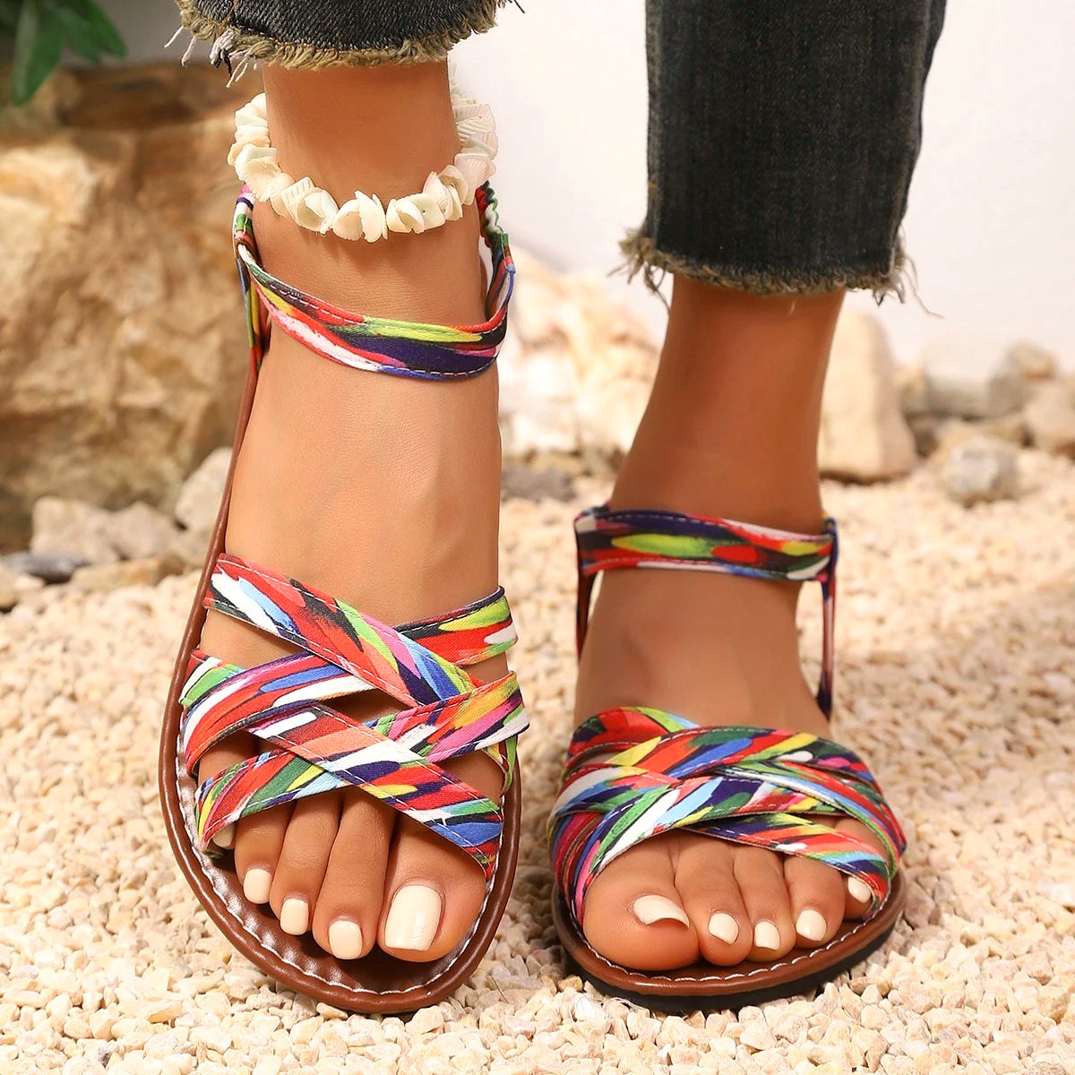 April | Women's Handmade Lightweight Sandals, Summer Everyday Sandals | The Shrader Sisters