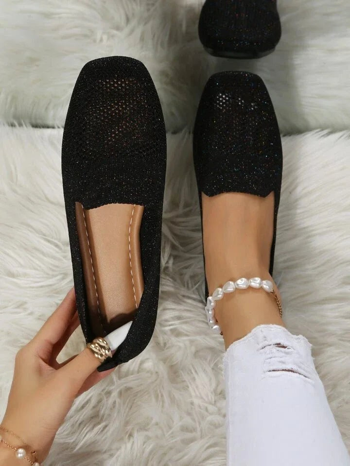 Ashlyn | Women's Lightweight Orthopedic Slip-On Shoes, Comfortable Walking Shoes | The Shrader Sisters | Black