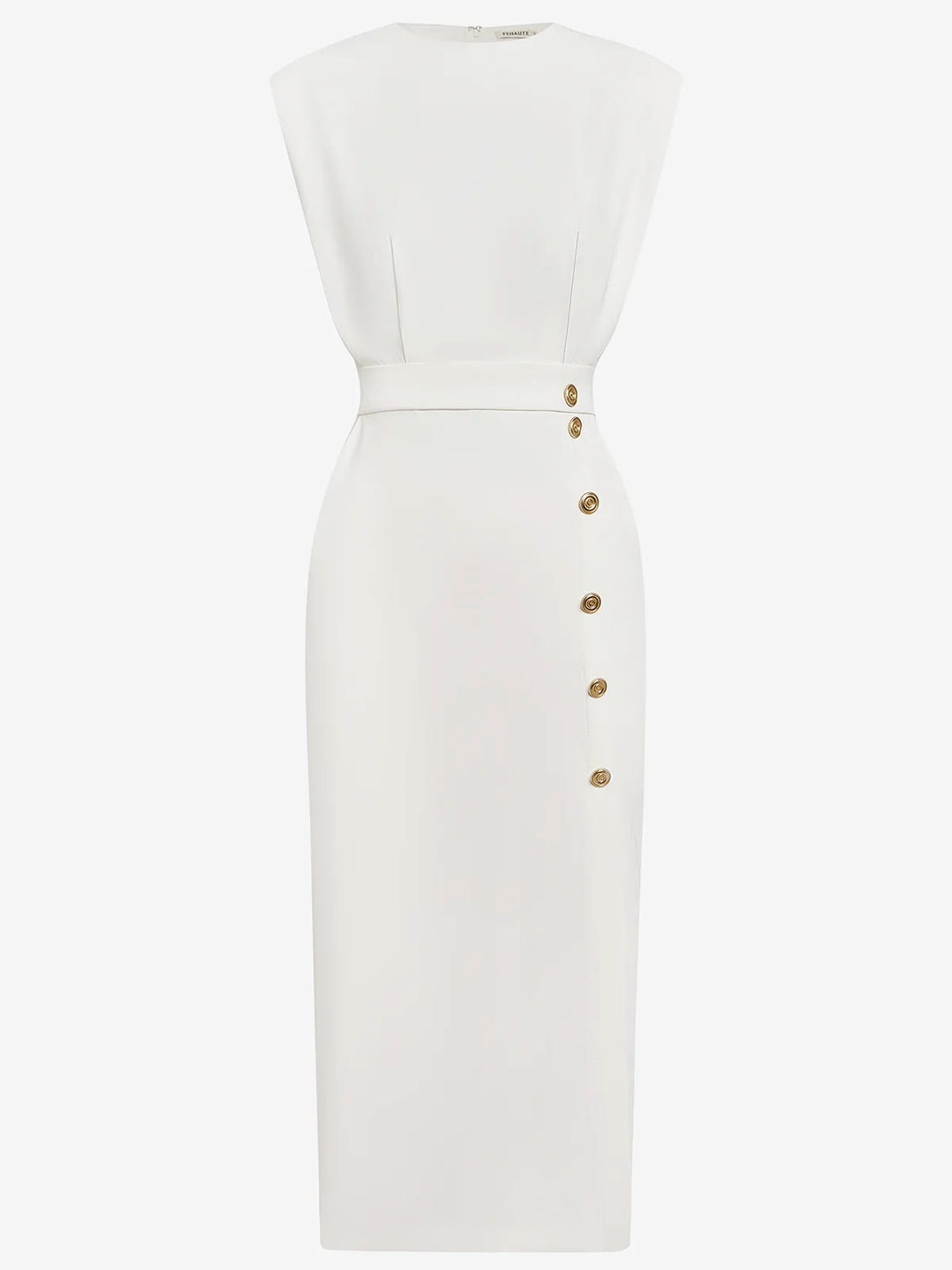 Aspen | Women's Midi Dress with Button Slit Detail - image 12
