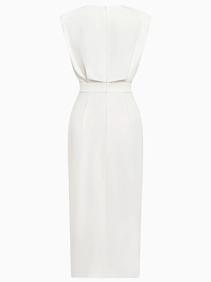 Aspen | Women's Midi Dress with Button Slit Detail - image 13