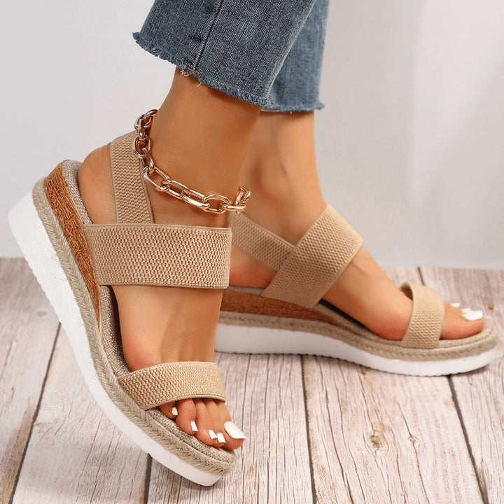 Autumn | Women's Orthopedic Platform Sandals - Brown