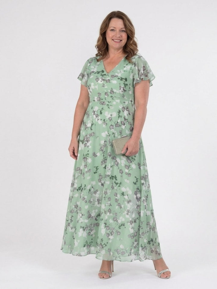 Avelisse | Women's Floral Chiffon Maxi Dress - image 5