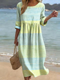 Avery | Women's Casual Crew Neck Short Sleeve Dress, Flattering Summer Dress for Holidays and Everyday Wear, Flattering Summer Dress for Holidays and Everyday Wear - image 1