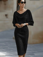 Avery | Women's Luxurious Midi Dress, Flowy Summer Occasionwear for Holidays and Special Events, Flowy Summer Occasionwear for Holidays and Special Events - image 12