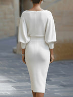 Avery | Women's Luxurious Midi Dress, Flowy Summer Occasionwear for Holidays and Special Events, Flowy Summer Occasionwear for Holidays and Special Events - image 13