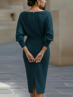 Avery | Women's Luxurious Midi Dress, Flowy Summer Occasionwear for Holidays and Special Events, Flowy Summer Occasionwear for Holidays and Special Events - image 7