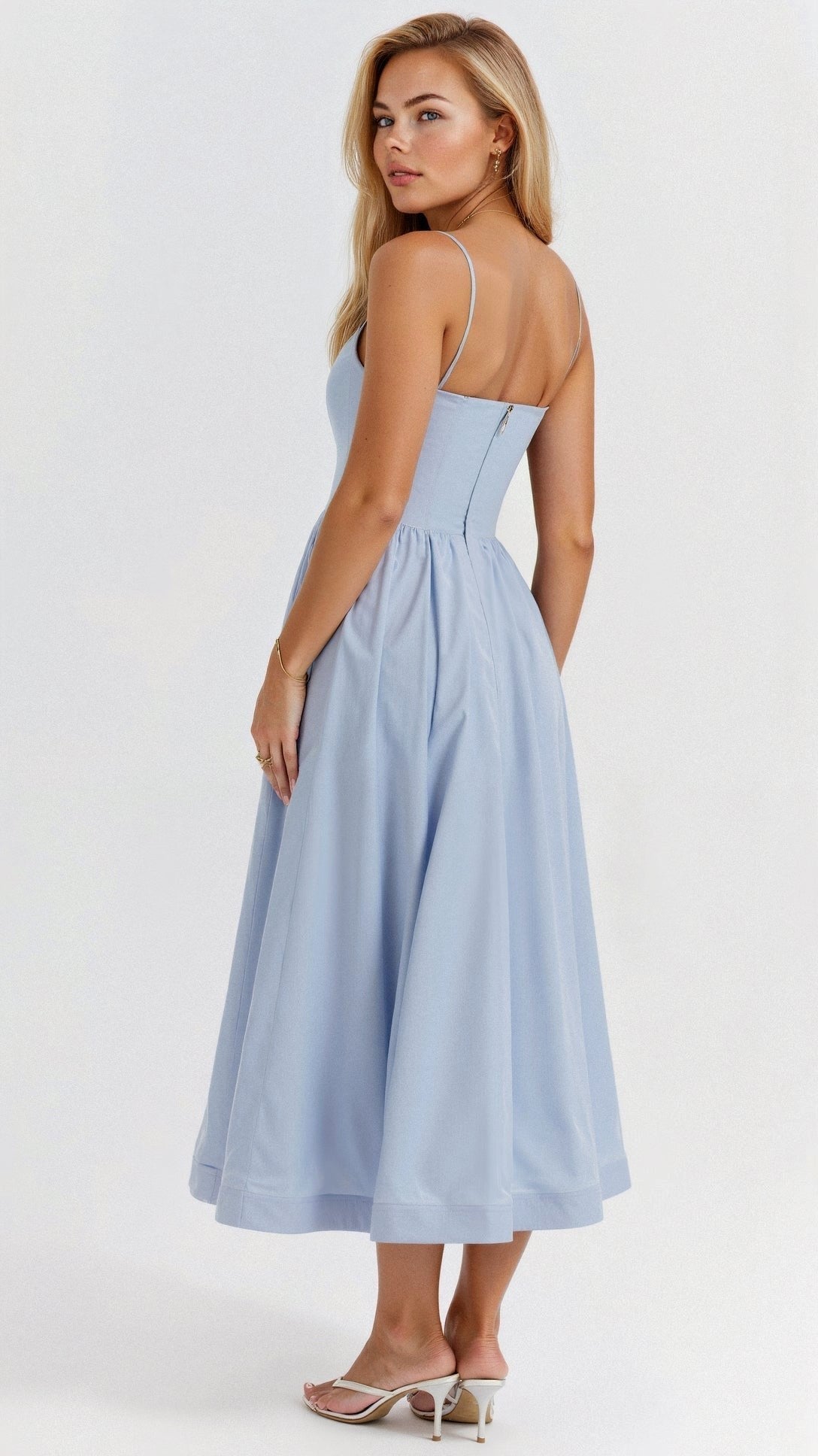 Avery | Women's Sleeveless Midi Dress, Flattering Summer Dress for Holidays and Everyday Wear, Flattering Summer Dress for Holidays and Everyday Wear - image 1