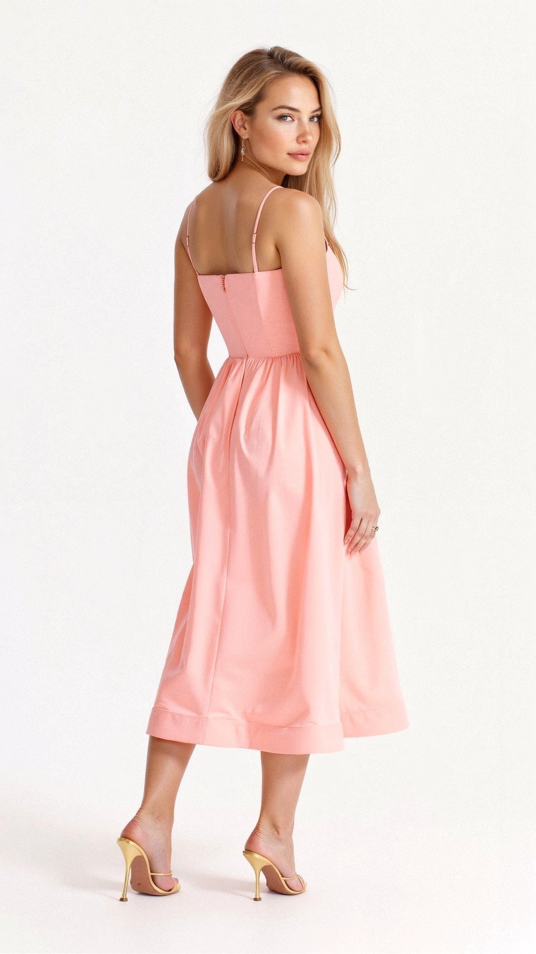 Avery | Women's Sleeveless Midi Dress, Flattering Summer Dress for Holidays and Everyday Wear, Flattering Summer Dress for Holidays and Everyday Wear - image 2