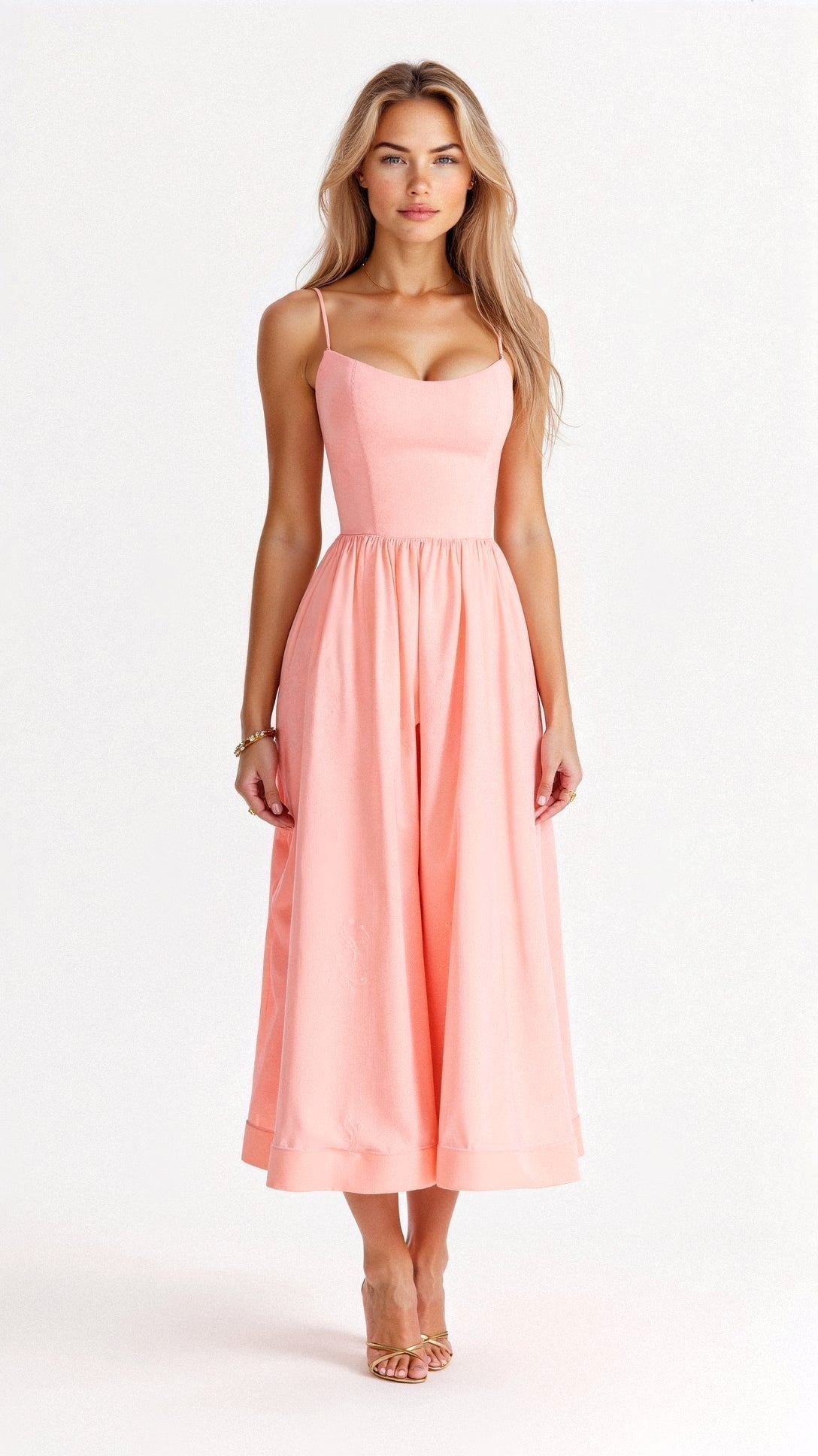Avery | Women's Sleeveless Midi Dress, Flattering Summer Dress for Holidays and Everyday Wear, Flattering Summer Dress for Holidays and Everyday Wear - image 5