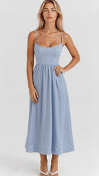Avery | Women's Sleeveless Midi Dress, Flattering Summer Dress for Holidays and Everyday Wear, Flattering Summer Dress for Holidays and Everyday Wear - image 7