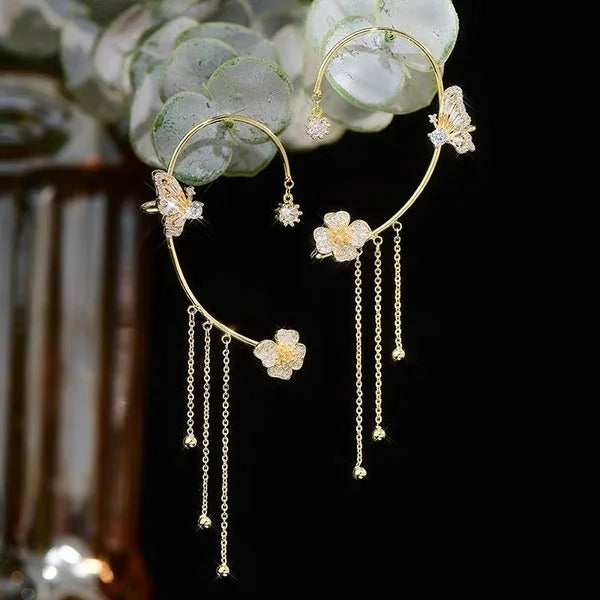 Aureluna – Butterfly Tassel Earrings