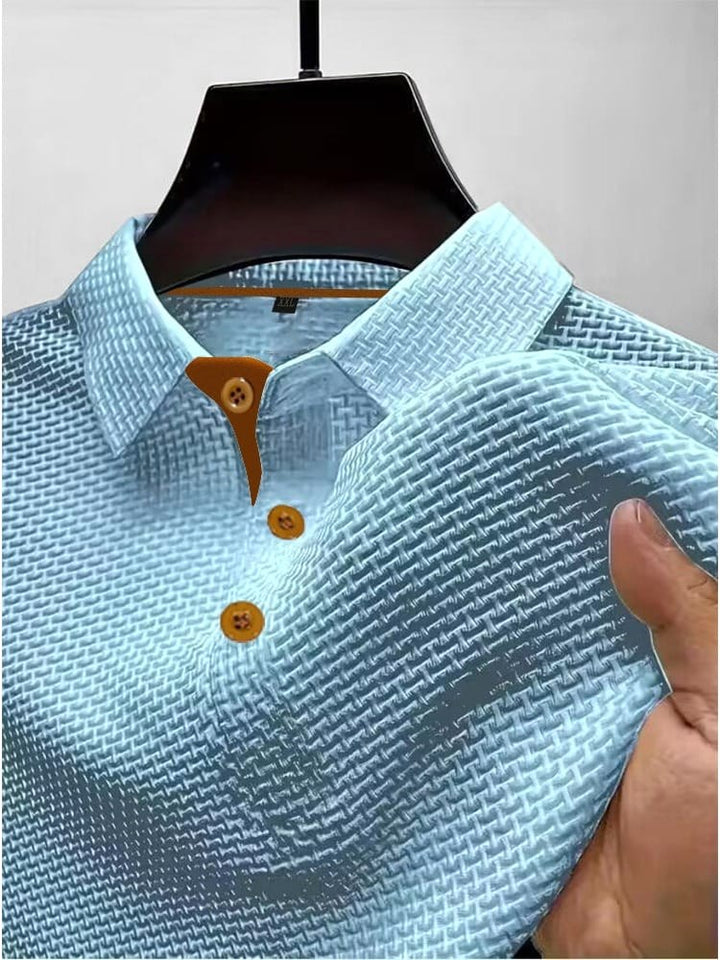 Baxter | Men's Breathable Modern Polo Shirt, Lightweight Smart-Casual Top | The Shrader Sisters