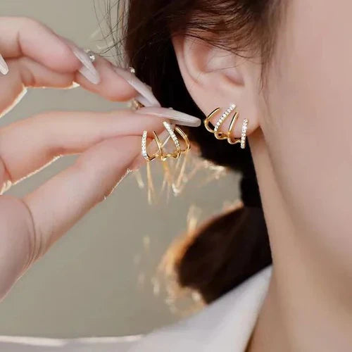 Elen – Sculpted Spiral Ear Cuff Illusion