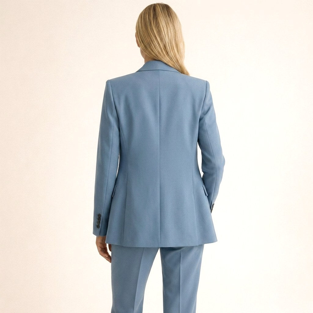 Bree | Women's Structured Blazer with Flared Trousers, Two-Piece Suit | The Shrader Sisters