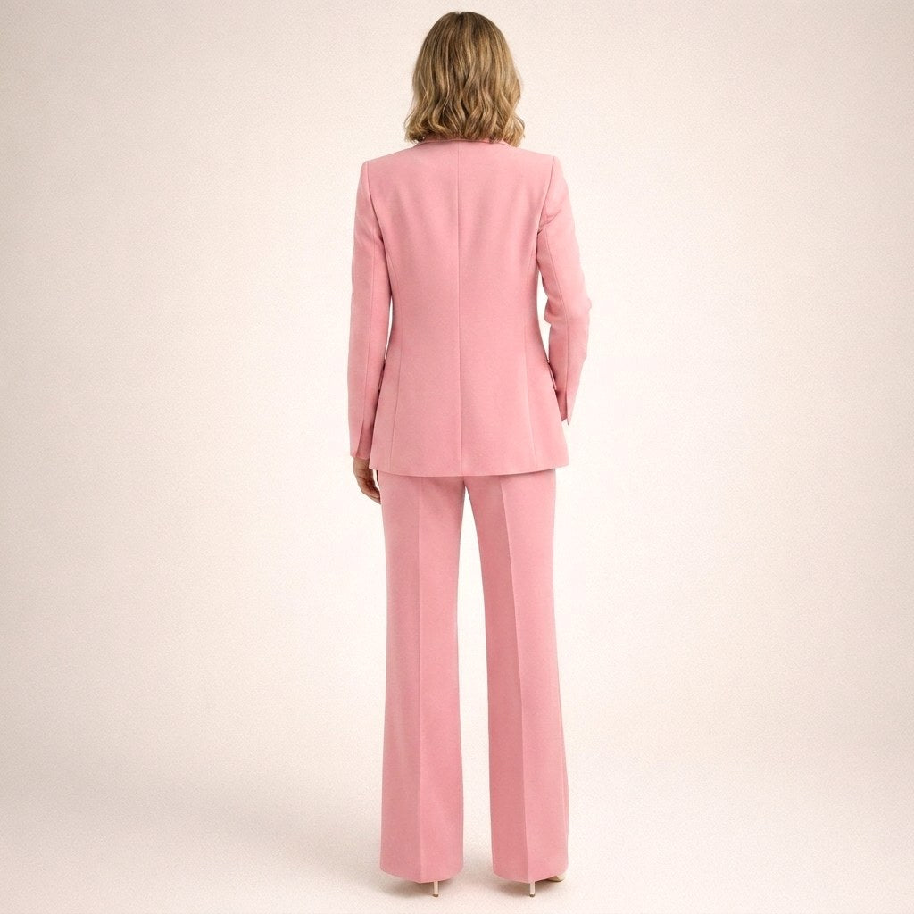 Bree | Women's Structured Blazer with Flared Trousers, Two-Piece Suit | The Shrader Sisters