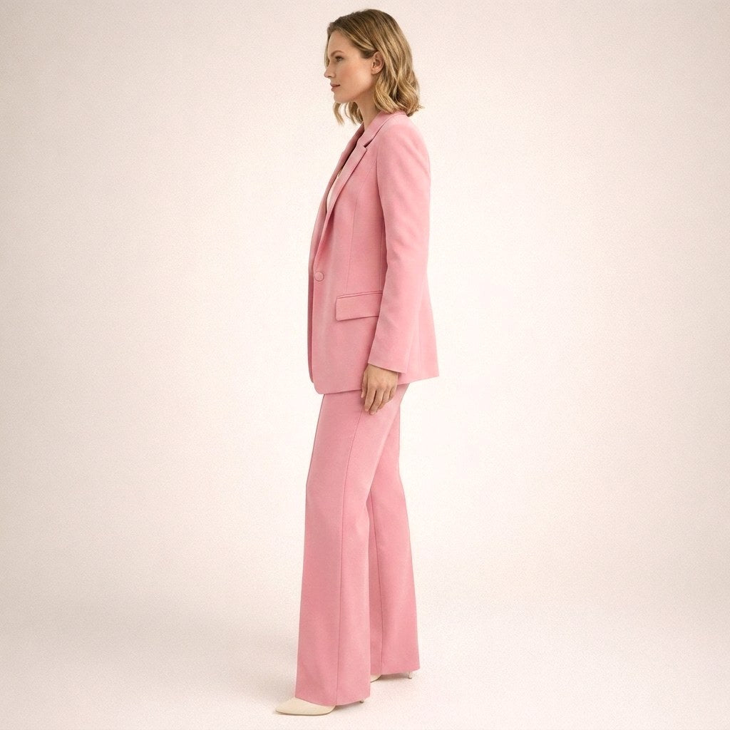 Bree | Women's Structured Blazer with Flared Trousers, Two-Piece Suit | The Shrader Sisters