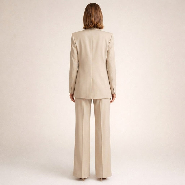 Bree | Women's Structured Blazer with Flared Trousers, Two-Piece Suit | The Shrader Sisters