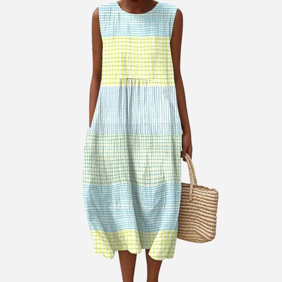 Brielle | Women's Lightweight Casual Midi Dress, Flattering Summer Dress for Holidays and Everyday Wear, Flattering Summer Dress for Holidays and Everyday Wear - image 1