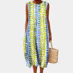 Brielle | Women's Lightweight Casual Midi Dress, Flattering Summer Dress for Holidays and Everyday Wear, Flattering Summer Dress for Holidays and Everyday Wear - image 2