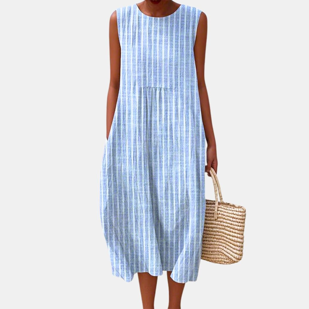Brielle | Women's Lightweight Casual Midi Dress, Flattering Summer Dress for Holidays and Everyday Wear, Flattering Summer Dress for Holidays and Everyday Wear - image 5