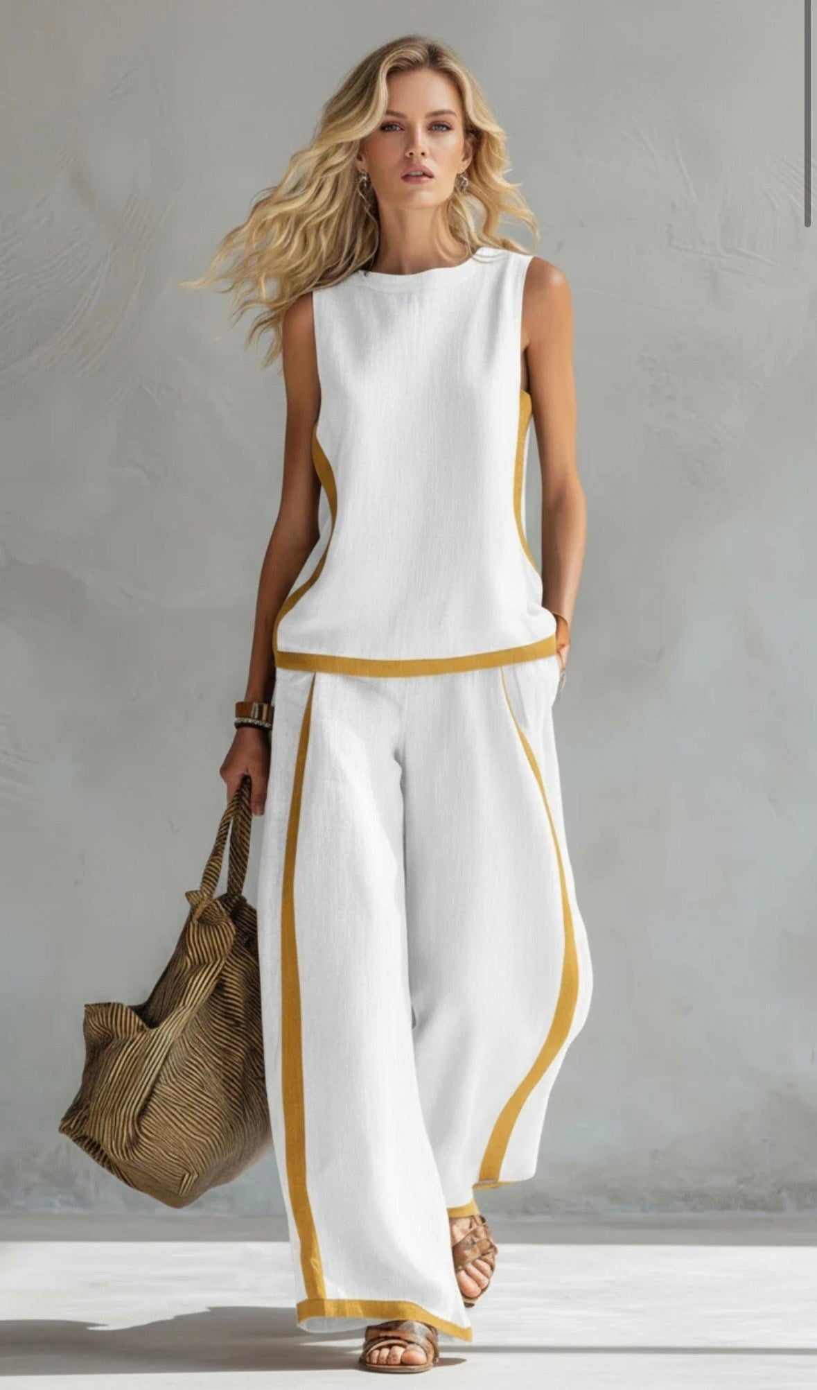 Brielle | Women's Modern Graphic Two-Piece Set, Coordinated Summer Outfit for Holidays and Casual Wear, Coordinated Summer Outfit for Holidays and Casual Wear - Verde